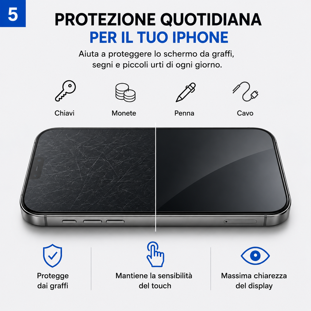 ZeroBubble™ – 3 Pellicole Protettive con Applicatore Automatico Antipolvere per iPhone
